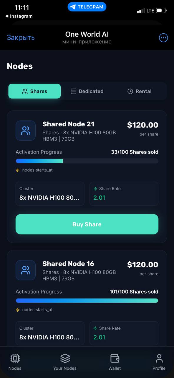 Инвестиции в ноды: возможность от $120