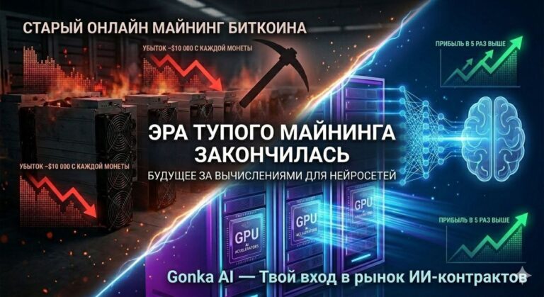 Глобальный сдвиг: Биткоин-майнеры уходят в ИИ