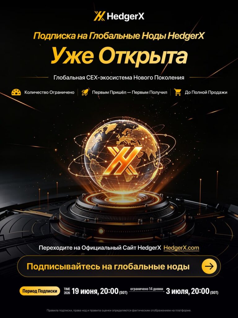 Канал подписки на глобальные ноды HedgerX скоро откроется