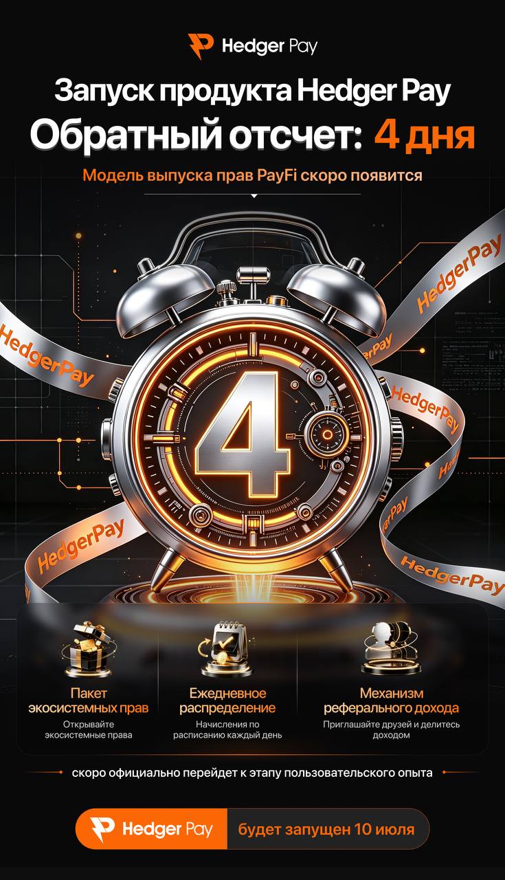 Запуск Hedger Pay: 4 дня до старта